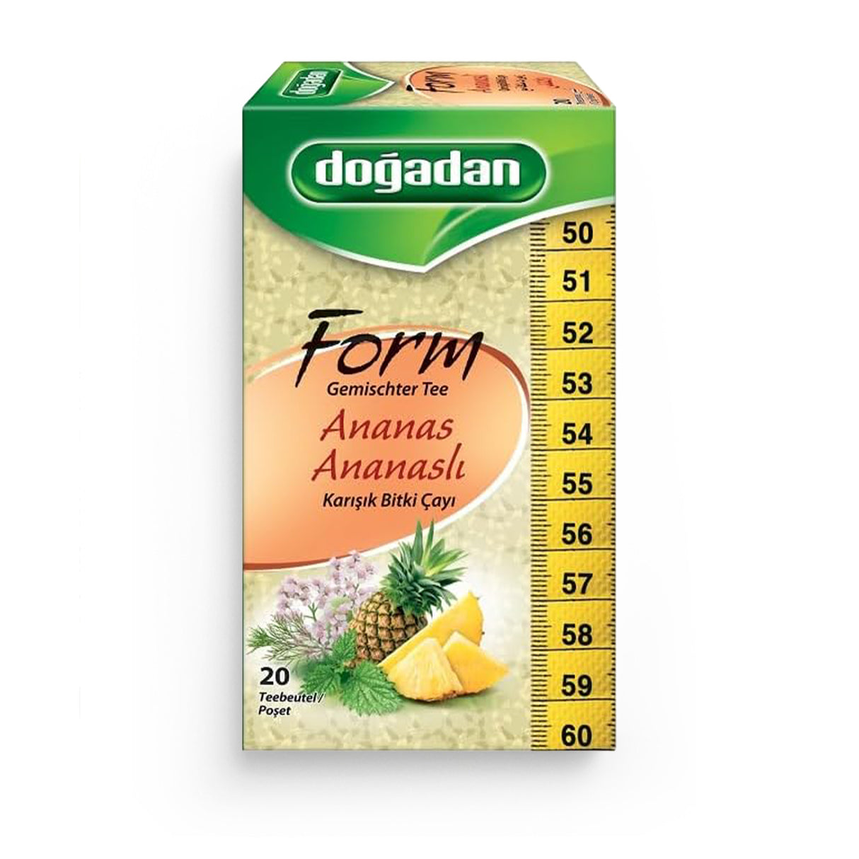 Dogadan Form Ananas – Tisane Minceur & Détox (20 Sachets)