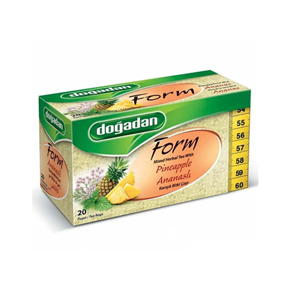 Dogadan Form Ananas – Tisane Minceur & Détox (20 Sachets)