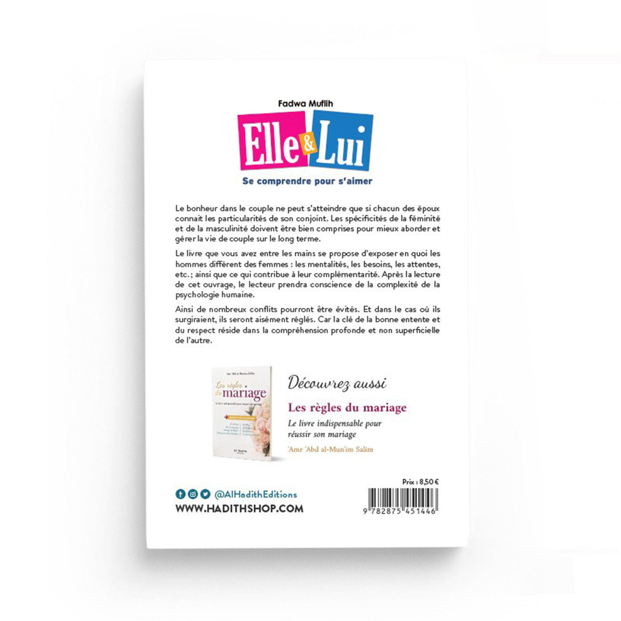 Elle & Lui : Se comprendre pour s’aimer – Fadwa Muflih Al-Hadîth
