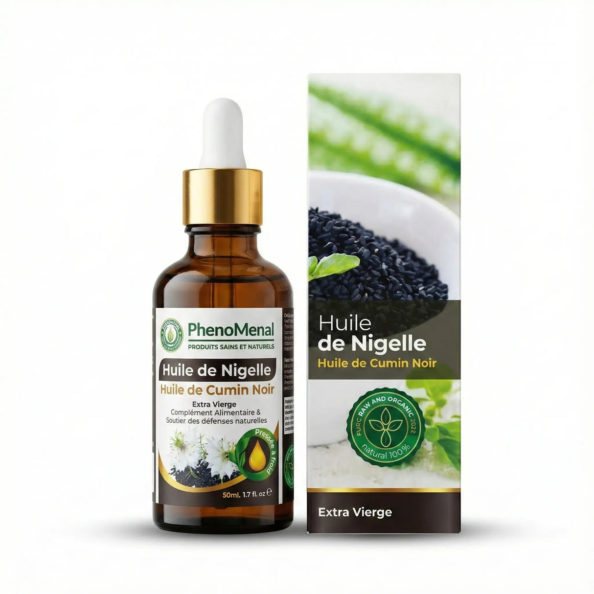 Huile de Nigelle Extra Vierge (Cumin Noir) - 50 ml - Phenomenal Lab Phenomenal Lab