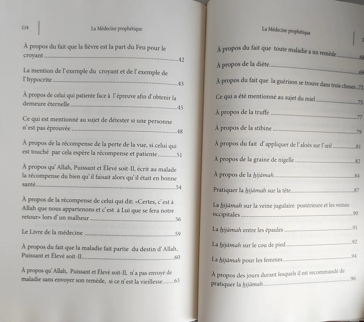 La Médecine Prophétique - Al-Hafiz Al-Maqdisi