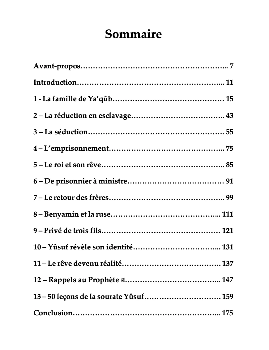 Les Leçons de la Sourate Yusuf - Yasir Qadhi (MuslimCity)