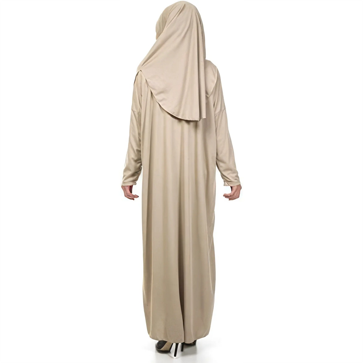 Robe de prière avec zip - Zehranaz (Noir) Zehranaz Namaz Elbisesi