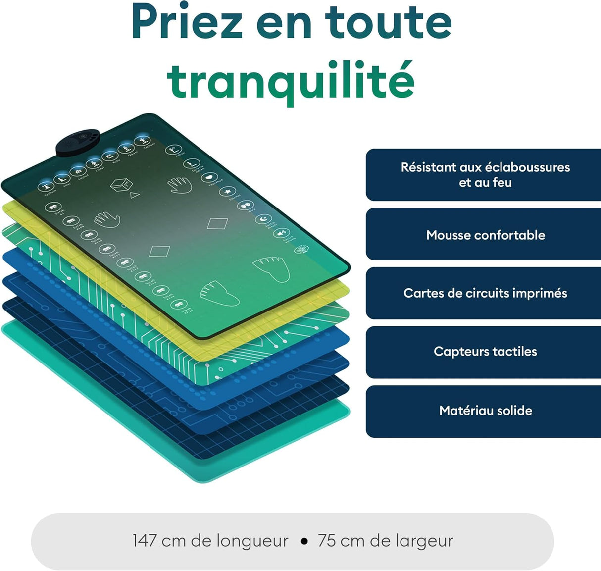 Sajadah - Tapis de prière intelligent interactif pour adultes Sajadah
