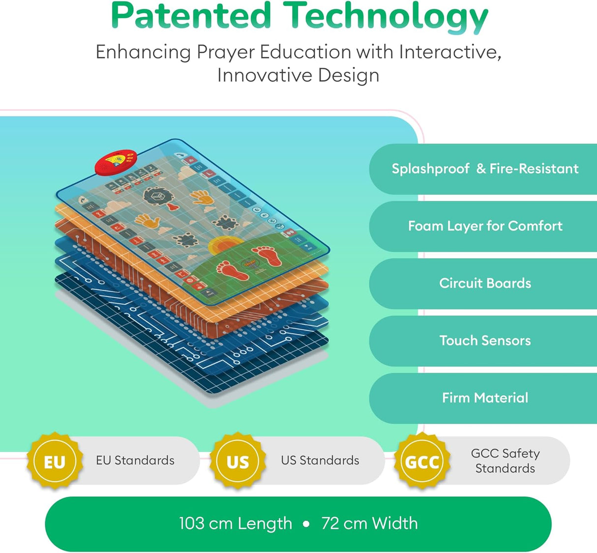 Sajadah - Tapis de prière intelligent interactif pour enfants Sajadah