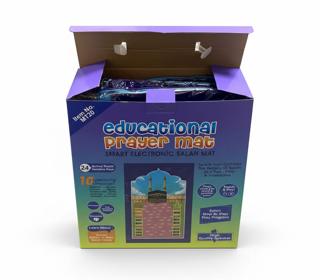 Tapis de prière intelligent interactif pour enfants (10 langues dont le français)