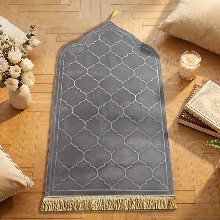 Tapis de prière épais - Dôme Spirituel au design coupole