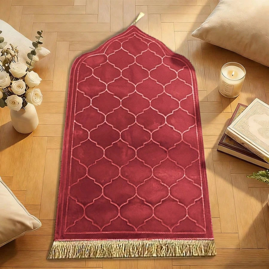 Tapis de prière épais - Dôme Spirituel au design coupole
