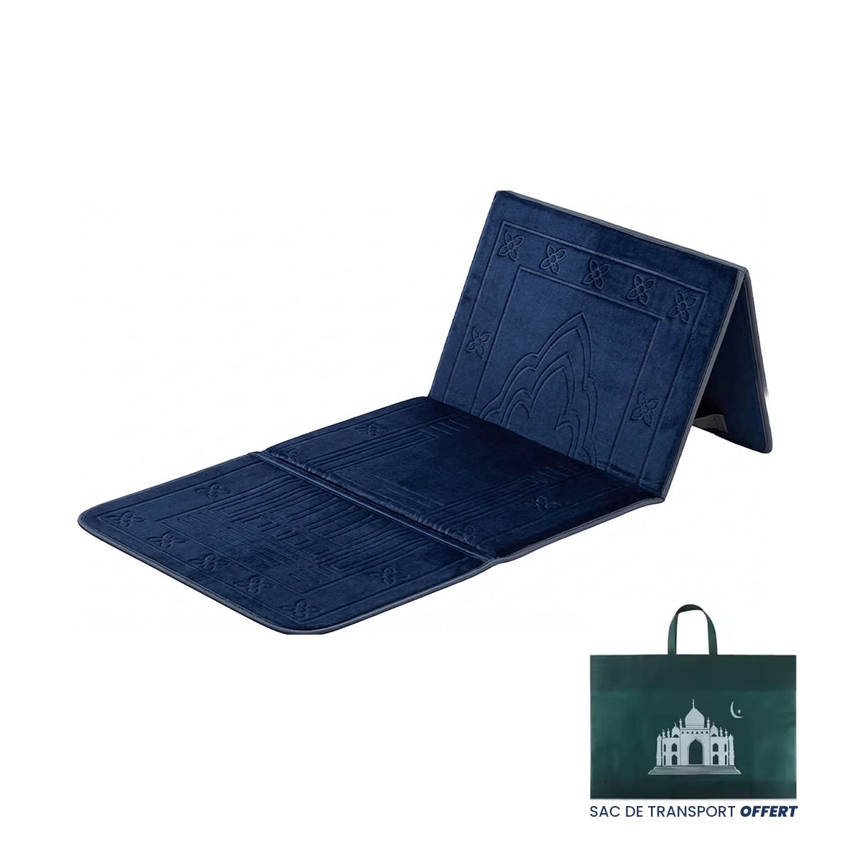Tapis de prière avec dossier - Confort Premium
