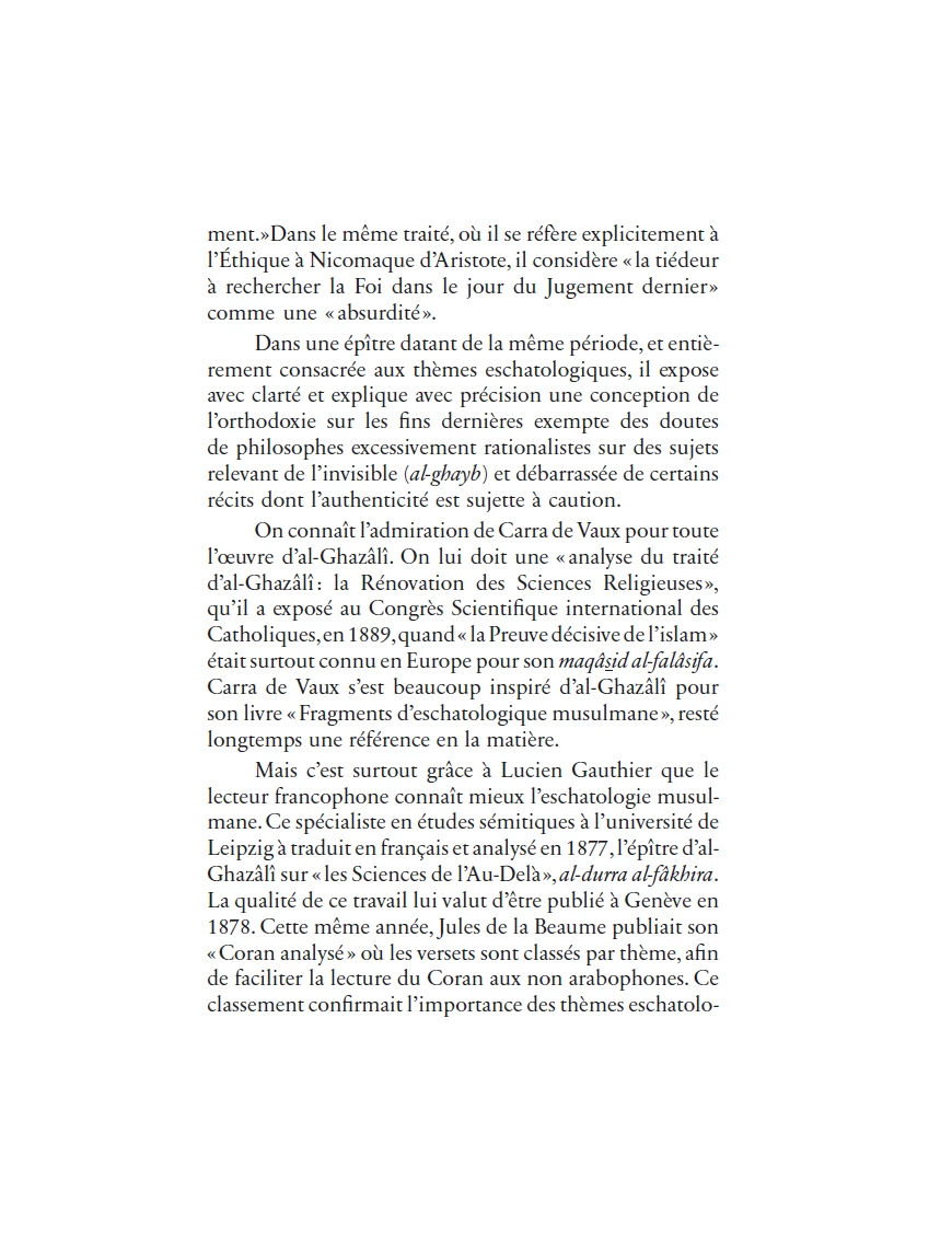 La Perle Précieuse - Traité d'Eschatologie - Imam Al-Ghazali