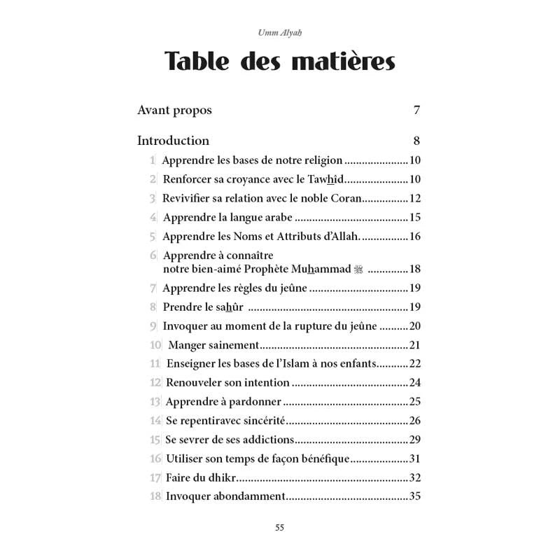 30 Actions pour Profiter du Ramadan - Umm Alyah