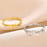 Bague ajustable  - Sabr Patience (صبر) - Acier inoxydable Islema Sélection
