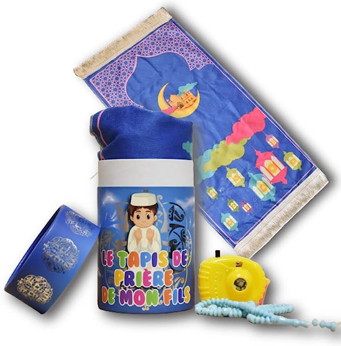 Coffret de prière enfant 4en1 - Garçon dès 3 ans (Anglais) Islema Sélection
