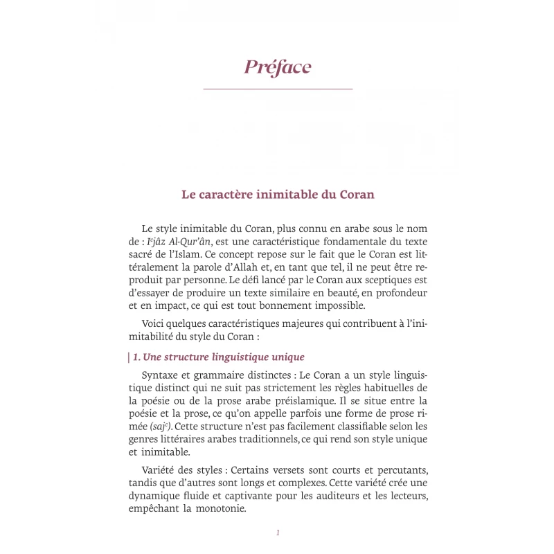 Coran en Français Expliqué & Annoté - Éditions Al Imam (Rose)