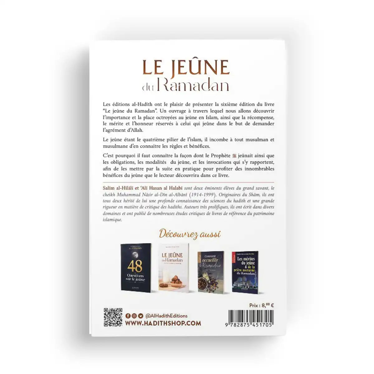 Le jeûne du Ramadan comme l'a enseigné le Prophète - S. Al-Hilali & A. Al-Halabi