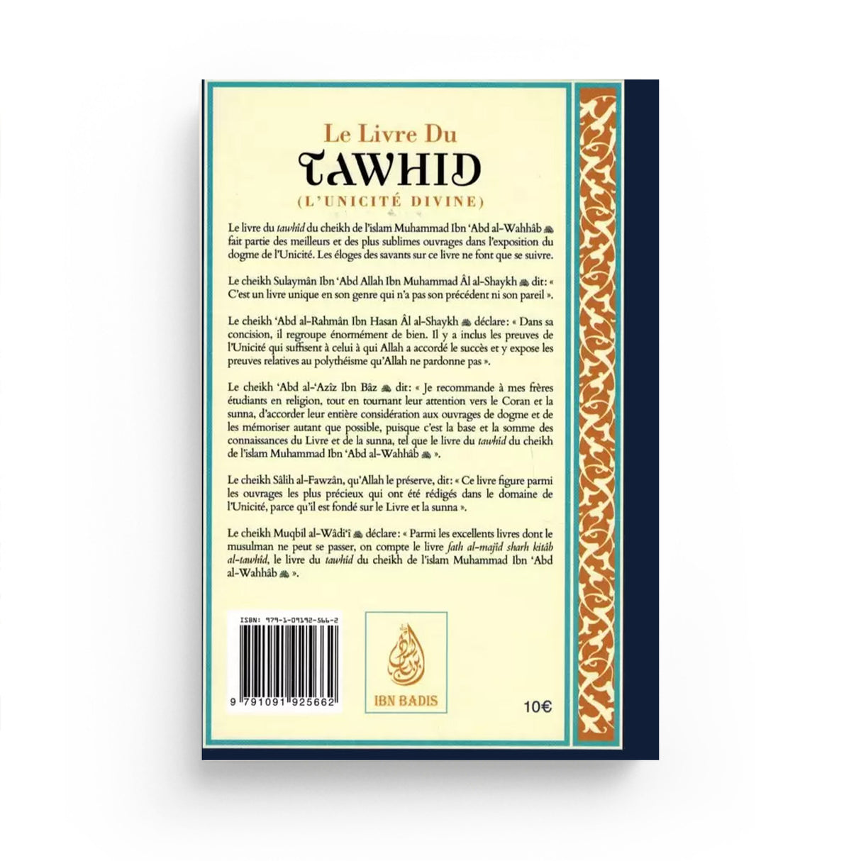 Le livre du Tawhid - Islema.fr 1ns2s0-7q.myshopify.com Ibn Badis