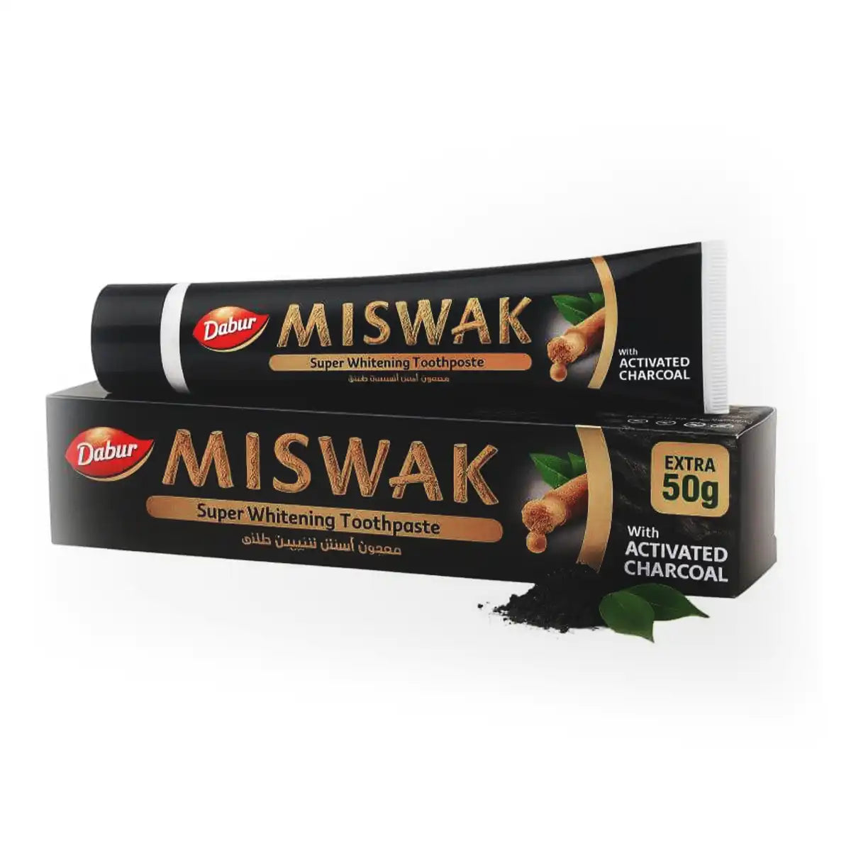 Dentifrice Miswak au Siwak & Charbon 120g + 50g OFFERT (170g)