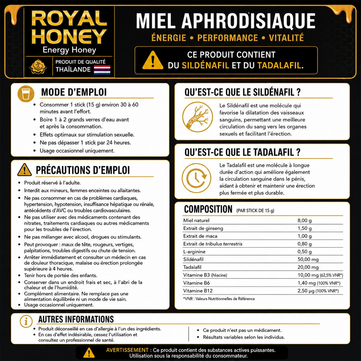 Miel Aphrodisiaque Royal Honey