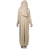 Robe de prière avec zip - Zehranaz (Noir) Zehranaz Namaz Elbisesi