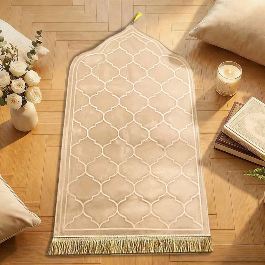 Tapis de prière épais - Dôme Spirituel au design coupole