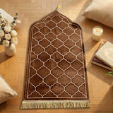 Tapis de prière épais - Dôme Spirituel au design coupole