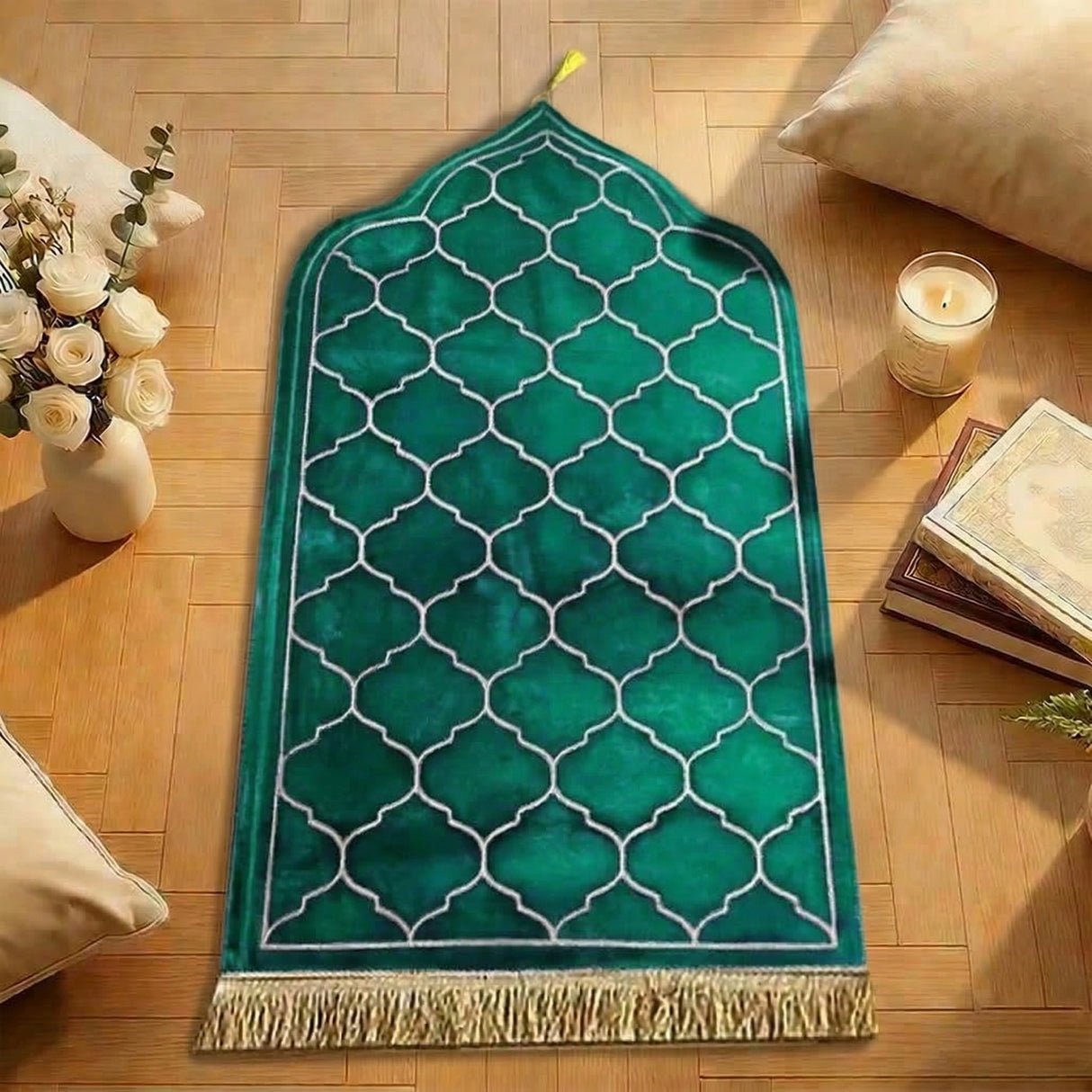 Tapis de prière épais - Dôme Spirituel au design coupole
