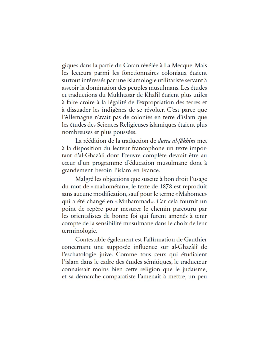 La Perle Précieuse - Traité d'Eschatologie - Imam Al-Ghazali