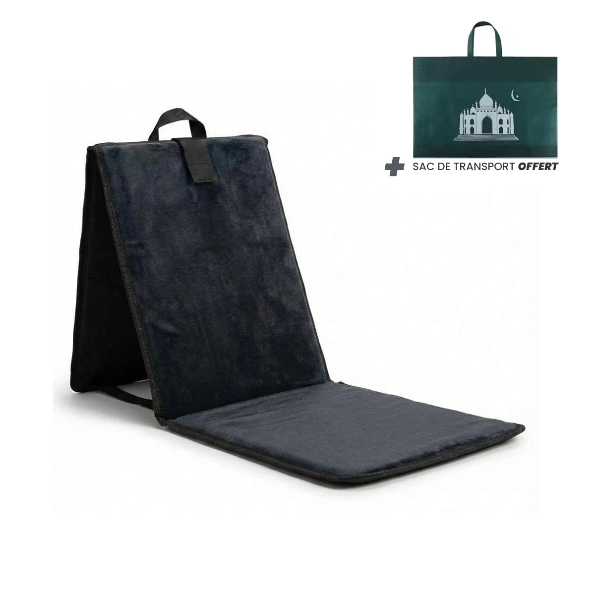 Tapis de prière avec dossier compact (Nouvelle version